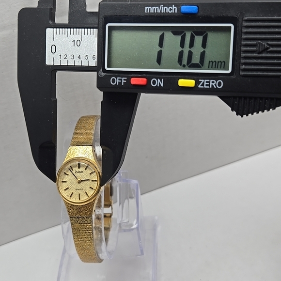 Womens Vintage Pulsar Gold Tone Quartz Watch V432-0020 New Battery - Picture 4 of 11